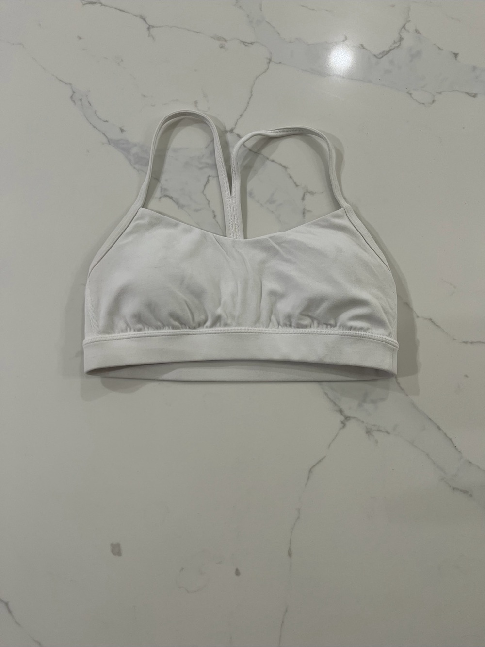 Lululemon flow y bra white 6